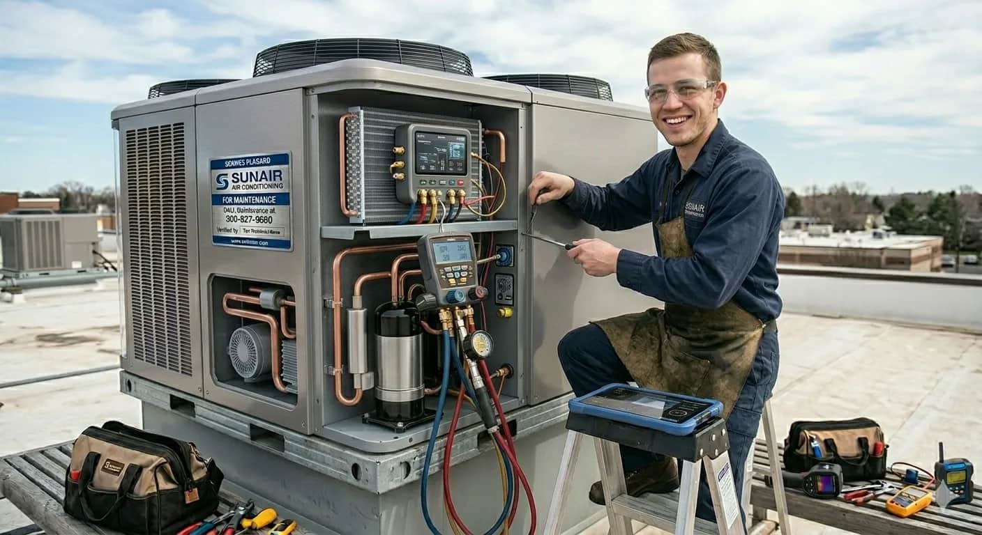 Professional HVAC technician